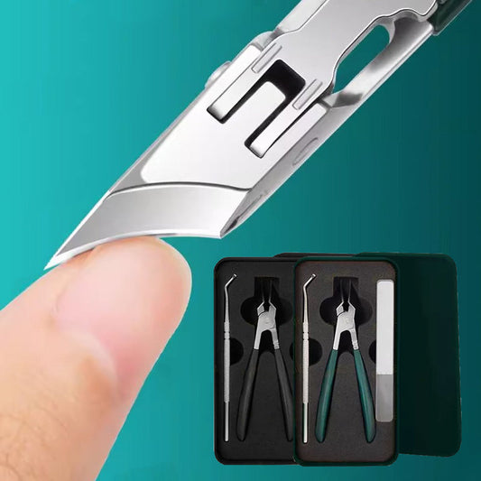 🔥2025 Heißer Verkauf 53% Rabatt🔥Anti-Splash 25 ° Slant Edge Nagel Clipper 3-teiliges Set✨