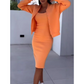 ⏳Begrenzte Zeit 50% Rabatt💥Set aus figurbetontem Kleid und Jacke mit Spaghettiträgern