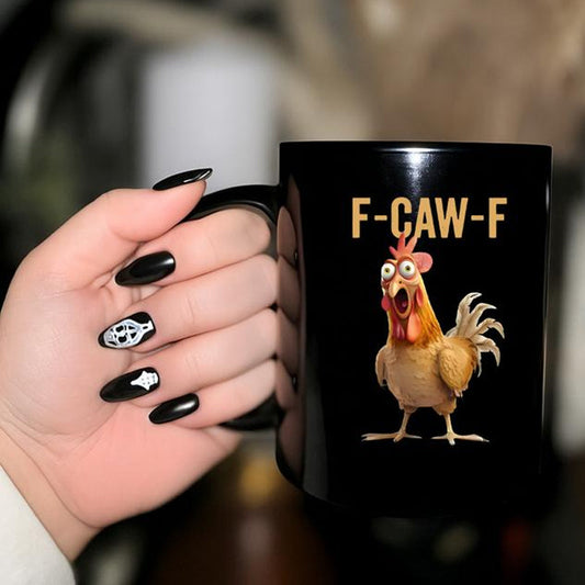 🏆LETZTER TAG VERKAUF 50% RABATT⚡🐓 F-Caw-F Lustige Hühner Tasse