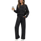 🔥LETZTER TAG 50% RABATT✨Damen-Set aus Rundhals-Oberteil und Hose mit Kordelzug