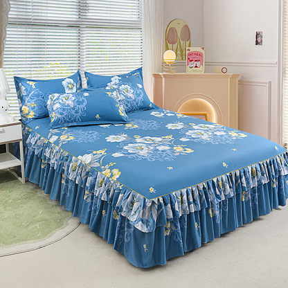 🔥Heißer Verkauf – 50 % Rabatt🛏️3-teiliges Bettvolant-Set