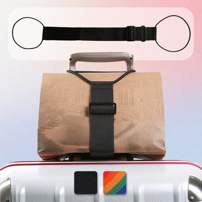 🧳 1 kaufen, 1 GRATIS! 🛫 Verstellbarer Koffergurt – Elastischer Reisegepäckhalter für Handgepäck & Koffer