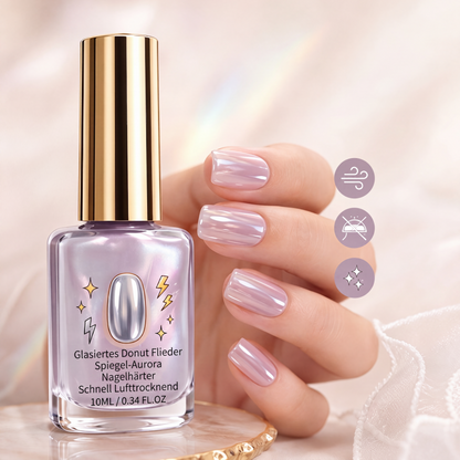 💥📢50% RABATT!!🎁🔥Fliederfarbener glänzender Nagelhärter mit Spiegelglanz-Effekt