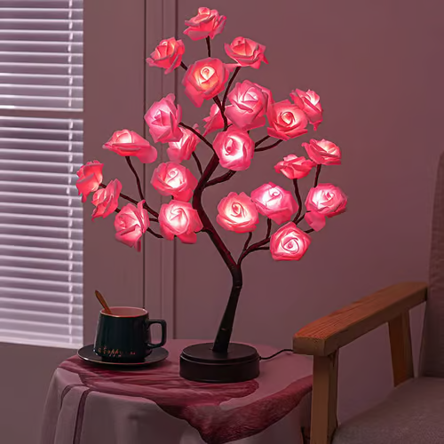 ⏳Zeitlich begrenzter 50% Rabatt⏰Ewiger Rosenbaum Lampe🌹💡
