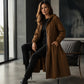 📢📢50%Rabatt!!!💎Legere, mittellange Kapuzenjacke für Damen in lockerer Passform