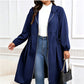 📢📢50%Rabatt!!!💎Legere, mittellange Kapuzenjacke für Damen in lockerer Passform