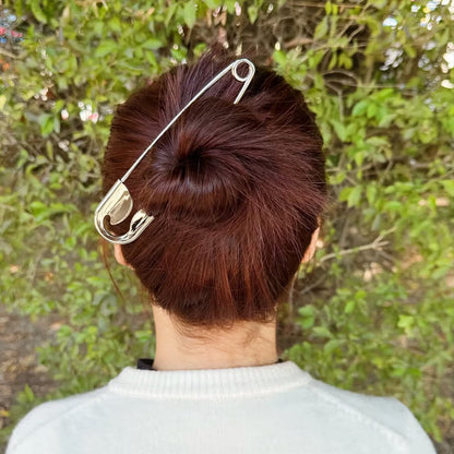 Large Safety Pin Hair Clip