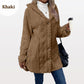 📢📢50%Rabatt!!!🎉💃-Damen warme Jacke mit Kapuze und Rautenmuster-Free Shipping Today