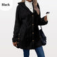 📢📢50%Rabatt!!!🎉💃-Damen warme Jacke mit Kapuze und Rautenmuster-Free Shipping Today