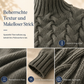 ⭐👚 Top-bewertet – Legerer Strickpullover mit Rollkragen in Unifarbe