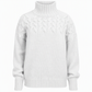 ⭐👚 Top-bewertet – Legerer Strickpullover mit Rollkragen in Unifarbe