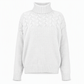 ⭐👚 Top-bewertet – Legerer Strickpullover mit Rollkragen in Unifarbe