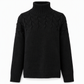 ⭐👚 Top-bewertet – Legerer Strickpullover mit Rollkragen in Unifarbe