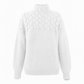 ⭐👚 Top-bewertet – Legerer Strickpullover mit Rollkragen in Unifarbe