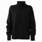 ⭐👚 Top-bewertet – Legerer Strickpullover mit Rollkragen in Unifarbe