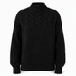 ⭐👚 Top-bewertet – Legerer Strickpullover mit Rollkragen in Unifarbe