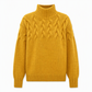 ⭐👚 Top-bewertet – Legerer Strickpullover mit Rollkragen in Unifarbe