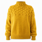 ⭐👚 Top-bewertet – Legerer Strickpullover mit Rollkragen in Unifarbe