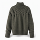 ⭐👚 Top-bewertet – Legerer Strickpullover mit Rollkragen in Unifarbe