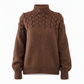 ⭐👚 Top-bewertet – Legerer Strickpullover mit Rollkragen in Unifarbe
