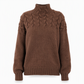 ⭐👚 Top-bewertet – Legerer Strickpullover mit Rollkragen in Unifarbe