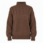 ⭐👚 Top-bewertet – Legerer Strickpullover mit Rollkragen in Unifarbe