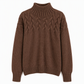 ⭐👚 Top-bewertet – Legerer Strickpullover mit Rollkragen in Unifarbe