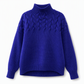 ⭐👚 Top-bewertet – Legerer Strickpullover mit Rollkragen in Unifarbe