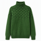 ⭐👚 Top-bewertet – Legerer Strickpullover mit Rollkragen in Unifarbe