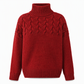 ⭐👚 Top-bewertet – Legerer Strickpullover mit Rollkragen in Unifarbe