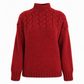 ⭐👚 Top-bewertet – Legerer Strickpullover mit Rollkragen in Unifarbe