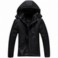 Paare Outdoor-Mantel mit Kapuze, fleecegefüttert, verdickt, winddicht und warm für den Winter, erhältlich in großen Größen