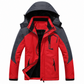 Paare Outdoor-Mantel mit Kapuze, fleecegefüttert, verdickt, winddicht und warm für den Winter, erhältlich in großen Größen