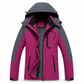 Paare Outdoor-Mantel mit Kapuze, fleecegefüttert, verdickt, winddicht und warm für den Winter, erhältlich in großen Größen