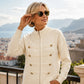 Lässige Damen-Strickjacke mit doppeltem Reißverschluss