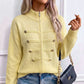 Lässige Damen-Strickjacke mit doppeltem Reißverschluss